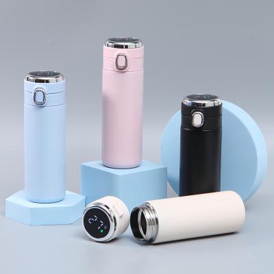 China PORTABLE Flasks Vacuum Thermos Bounce Insulation Mug Double Walled Vacuum Flask, Stainless Steel Thermos Bottle Mug Temperature Display for sale