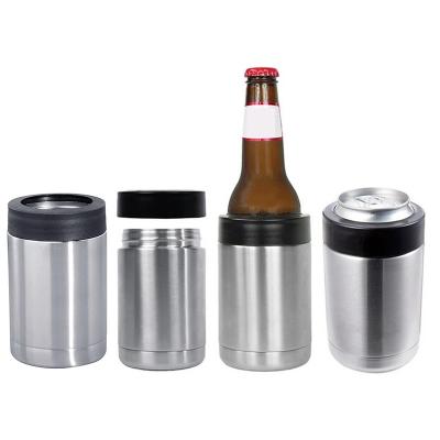 China Sustainable Trending Products 2021 New Arrivals Sublimation Can Cooler Stainless Steel Box Holder Car for sale