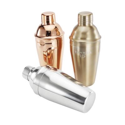 China Custom Food Grade Disposable Gold 550ml Cocktail Copper Double Walled Insulated Shaker In Bar for sale