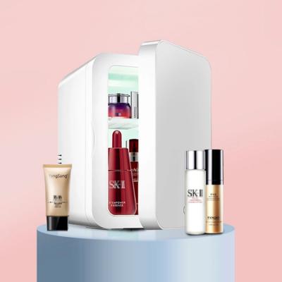 China 8L Small Mini Makeup Absorption Refrigerator Cost Small Mini Skin Care Custom Cosmetic Beauty Fridge With Mirror Mini Fridge Cost for sale