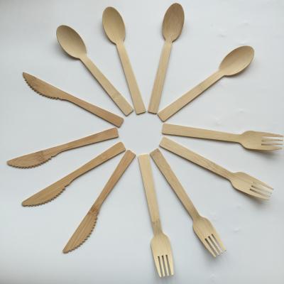 China Sustainable Eco Friendly Products Biodegradable Disposable Bamboo Cutlery for sale