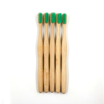 China Free Sample Natural Bamboo Toothbrush Reusable With Customized Logo for sale