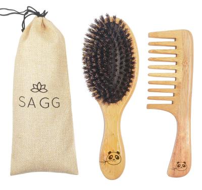 China Waterproof Natural Eco-friendly Paddle Hair Brushes For Women Men And Kids Make Long Thin Curly Hair Health And Massage Scalp Brush for sale