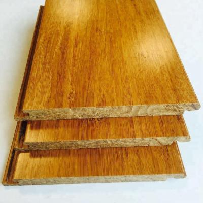 China Modern carbonized light brown bamboo flooring for hotel decoration for sale