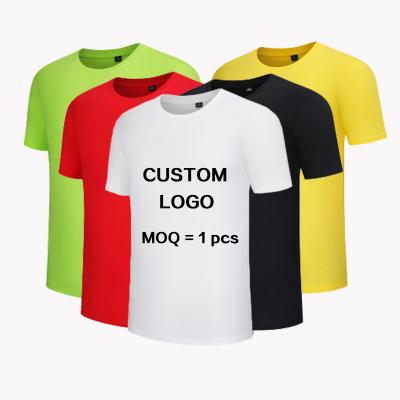 China Custom Printing 100% OEM Anti-pilling Men 180g Cotton Cheap Wholesale T-shirts Plus Size Customize Your Own Design Unisex T-shirts for sale