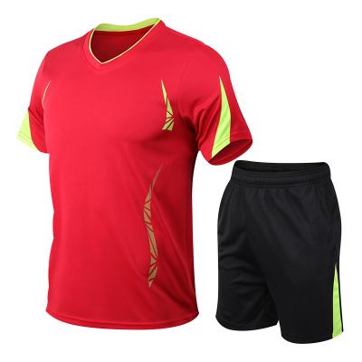 China Breathable Unique Loose High Quality Soft Unique Polyester Quick Dry 100% Running Fitness Suit Logo Pattern Printing Multicolor For Men for sale