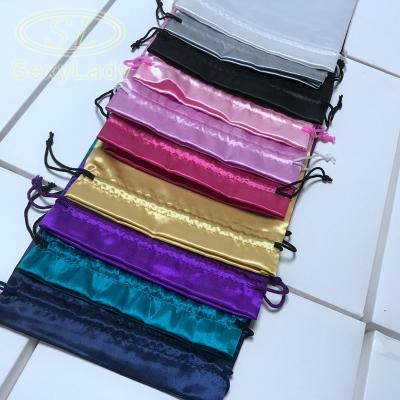 China Recyclable wholesale gift jewelry silk bag, small silk bag 20*30cm for sale