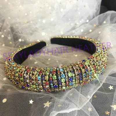 China 2020 new design headband rhinestone glitter bling headband fashion luxury headband for women for sale