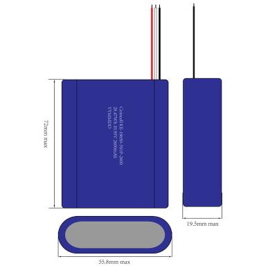 China Other Cylindrical Lithium Ion Rechargeable 18650-3S1P-2600 10.95V 2600mAh Battery Pack With PCM for sale