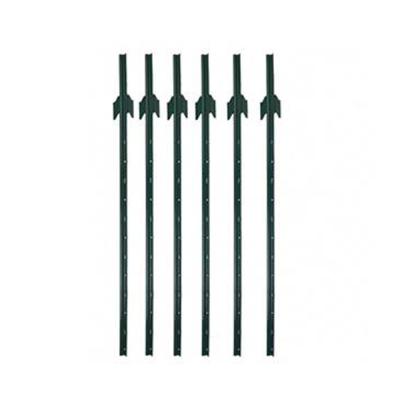 China Easily Assembled American Post 10ft Heavy Duty Garden U Shaped Steel Fence Post With Spade for sale