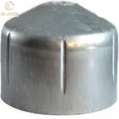 China Easily Assembled 60mm Inner Diameter Galvanized Round Post Cap For Pipe for sale