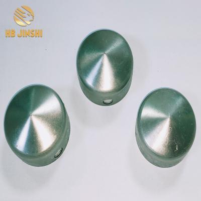 China Easily Assembled Wooden Fence Post Caps Galvanized Steel Round Cap With Pyramid for sale