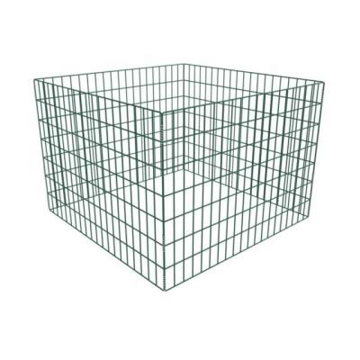 China Easily Assembled Wire Mesh Waste Basket Garden Waste Compost Bin for sale