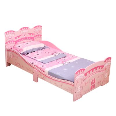 China Stylish Wooden Furniture Preschool Indoor Kindergarten Bed Kindergarten Toddler Princess Toddler Stocked Wooden Bed for Little Girls for sale