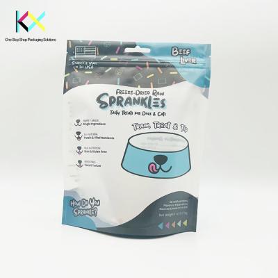 China 130um Plastic Pet Food Packaging Bags With Clear Window Moisture Proof for sale