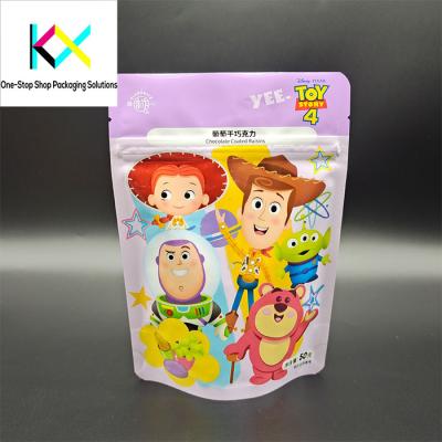 China Glossy Surface Rotogravure Printed Pouches For Stand Up Packaging With Pocket Zipper for sale