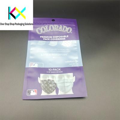 China Facial Mask Medical Products Packaging Flat Zipper Medical Device Pouches OEM for sale