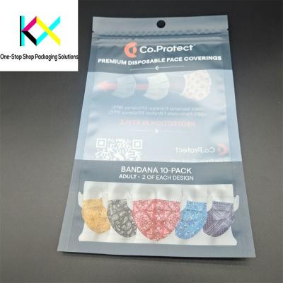 China Facial Mask Medical Products Packaging Stand Up Zipper Medical Device Pouches OEM for sale