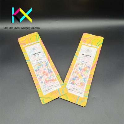 China Sustainable Custom Flat Pouch Packaging With Laser Score Matte Surface for sale