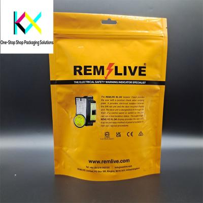 China Low MOQ Custom Plastic Pouch Bags With Zipper , Commodity Packaging Pouch with Clear Window for sale