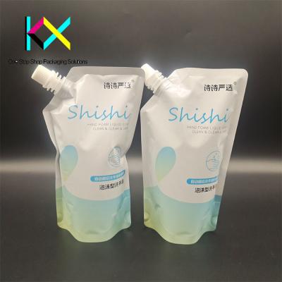 China Customized Liquid Packaging Pouch with Side Nozzle Beverage Spout and Hot Foil Stamping for sale