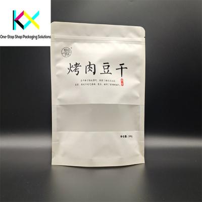 China OEM ODM Matte Digital Printed Stand Up Pouches Moisture Proof With Clear Window For Snack Food for sale