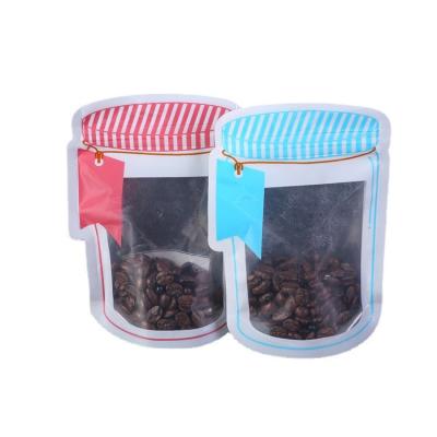 China Convenient Resealable Snack Food Packaging Bags with Custom Shaped Design for sale