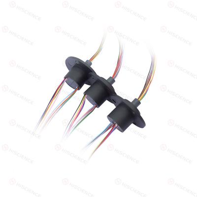 China Industrial Automation Capsule Slip Rings 8 Circuits 2.5A 24.5mm Lead Length for sale