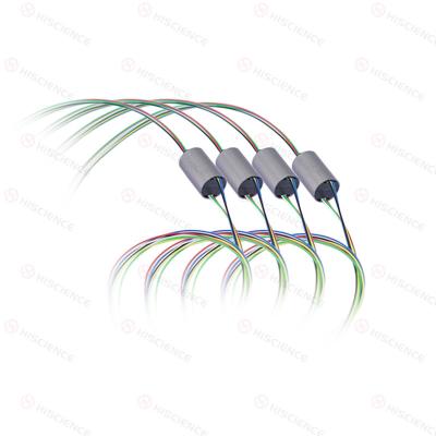 China Durable 12 Circuits Wire Slip Ring Capsule For Antenna System for sale