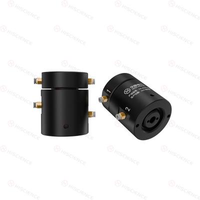 China Low Friction Pneumatic Rotary Joints 2 Circuits M5 Ports Rotary Union Hydraulic for sale