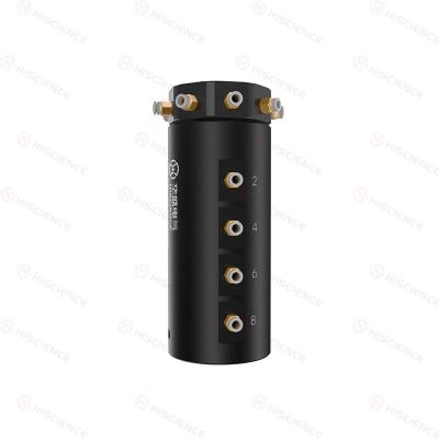 China Black Pneumatic Rotary Joints 16 Circuits M5 Ports Space Saving for sale