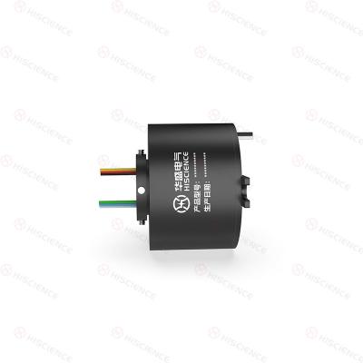 China IP51 Through Bore Slip Rings 6 Circuits 8 Circuits Signal 1 Circuits Shielded Hole Size 12.7mm for sale