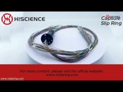 custom capsule slip rings six circuits 2a current rating compact design