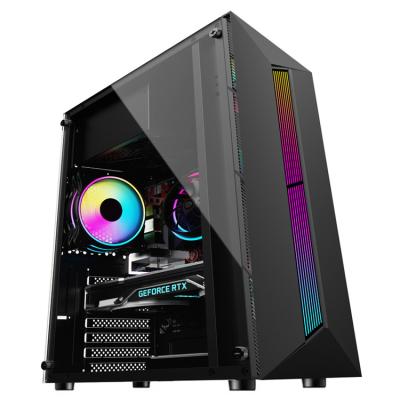 China G901 ATX /ATX Computer Gaming Case Custom Micro Tempered Glass Desktop Tempered Glass Horizontal Gaming Case for sale