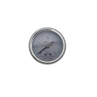 China Gas / Oil Filled Water / Gas / Water Oil / Oil Pressure Gauge Silicon For Metallurgy And Chemical Industry for sale