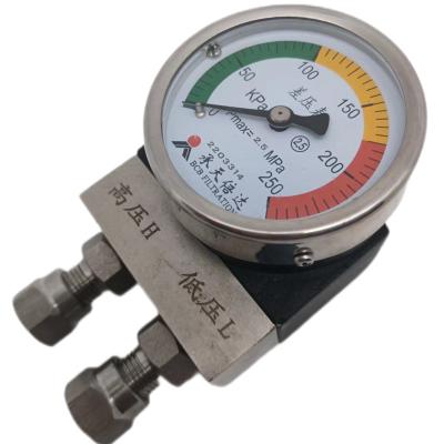 China Patent Product Differential Pressure Gauge High Low Pressure For Air / Fluid / Dust CW60 for sale