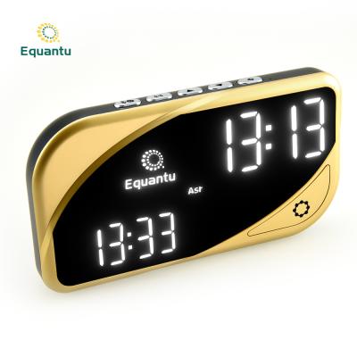 China Wall clock radio islamic azan prayer alarm time led muslim al harameen digital clock azan mosque for sale