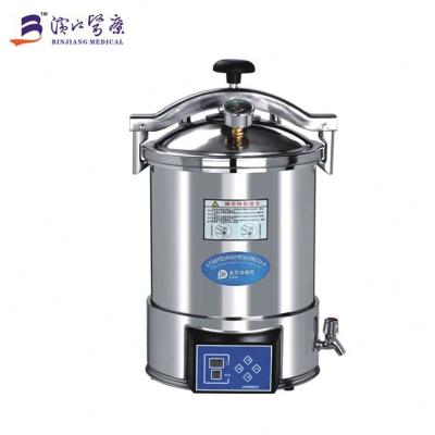 China food & Beverage Shops Hot Sale 18L 24L Laboratory Portable Pressure Steam Sterilizer Disinfection Equipment for sale