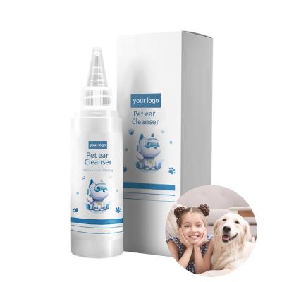 China Sustainable Pet Ear Wash Pampers Ear Detergent pH Balanced Formula To Support Health Natural Chamomile Aloe Extract Pampers Ear Cleaner for sale