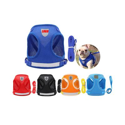 China Best Reflective Pet Supplies Air Mesh Reflective Step-in Dog Vests Leash Easy On and Off Step-in Dog Harness for sale