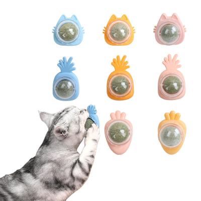 China Stored Durable Natural Catnip Catnip Teething Toy Cleaning Teeth Catnip Ball Pet Toy Catmint Catnip Ball For Chew for sale