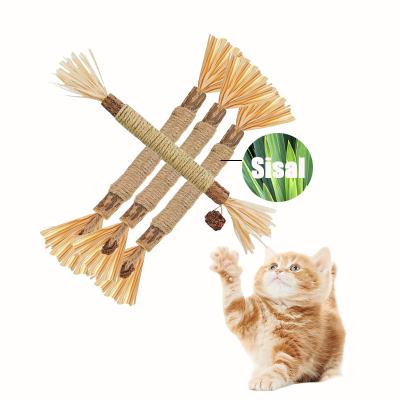 China Cat Toy Silvervine Stick 100% Natural Attractive Stocked Teeth Silvervine Stick Kitty Teething Chew Toy Cleaning for sale