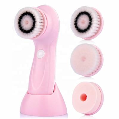 China Skin Revitalizer Melason 3 in 1 Silicone Electric Facial Cleansing Brush and Massager for Face Polish and Scrub New Skin Care Tools for sale