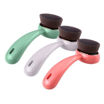 China Other High Quality Soft Melason Long Handle Face Cleanser For Deep Pore Massage Skin Care Face Brush Cleansing Wash for sale