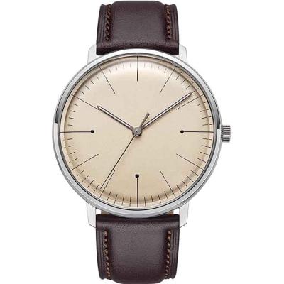 China Unique Logo Unique Wrist Watches Stainless Steel Alarm Classic Leather Classic Men's Minimalist Watches for sale