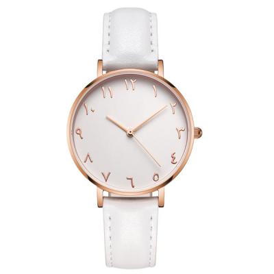 China Automatic Date Fashion Arabic Numeral Hand Ultra Thin Wrist Watch For Girls for sale