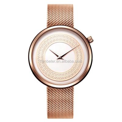 China Round Dial Alarm No Logo Brand Fashion Luxury Watch Lady Model Waterresist Popular Women Watches Reloj Classic Alloy Casual Wrist Watch for sale