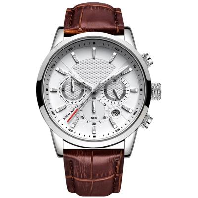 China Hot Selling Day/Date Analog Business Classic Mens Watches Fashionable Quartz Stainless Steel Men's Watch for sale