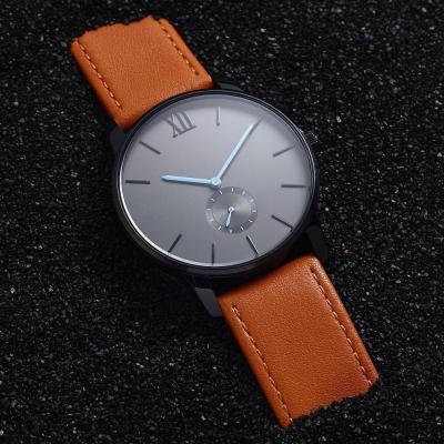 China Custom Japan movt alarm logo luxury quartz watch two dial watch wrist for men for sale