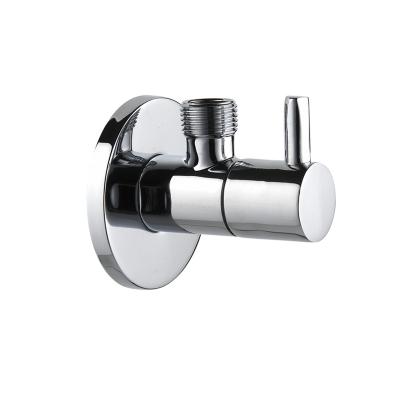 China General High Quality Bathroom Brass Ceramic Chromed Male Angle Valve for sale